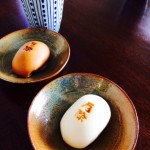 饅頭と棒茶
