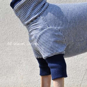 犬服|All seasons clothes|ボーダーニット|選べる4タイプ×3カラー(ベージュ/グレイ/ネイビー)