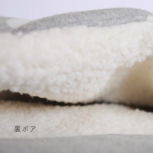 寝袋&カフェマット|ぬくぬく、あったか寝袋「もこもこ素材で毛布のような暖かさ」|大きなドット裏ボアニット生地|選べる3カラー