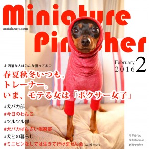 ミニチュア・ピンシャー2月号 本日発売!今月の特集は「ミニピンなしでは生きて行けません会」