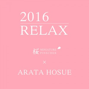 「発売開始」優しさに溢れる写真を見てください。|2016.RELAX|MINIATURE PINSCHER 桜 × ARATA HOSUE コラボレーション