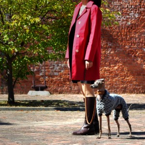 犬服|「Autumn Winter」チェーンストライプ ジャガードニット|選べる3タイプ×3カラー(オータムリーフ/ルージュ/モダンブラック)