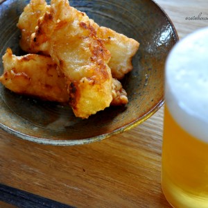 淡路島食材をふんだん使った「俺の昼飯」烏賊フライ、鯵フライ、コロッケ、レタス、白飯