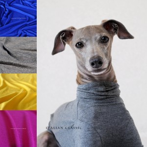 「2017.冬の新作 New color debut!」シンプルだからこそ、愛犬が輝く「犬服|Italian Classic|イタリア製ストレッチ天竺ニット」