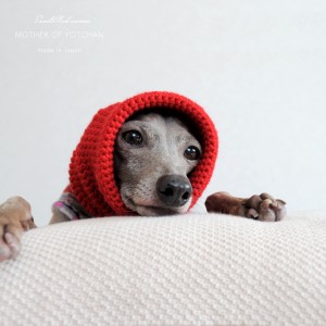 真っ赤なスヌード&ネックウォーマー|日本製ウール100%の毛糸を手編みしたSnood&Neck warmer「Mother of Yotchan」が可愛い。「年内発送可能」