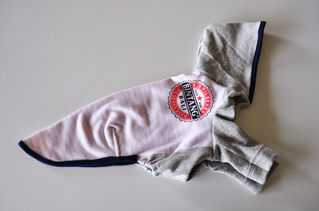 「新作」イタグレ服|春夏Tシャツにフードをつけました。