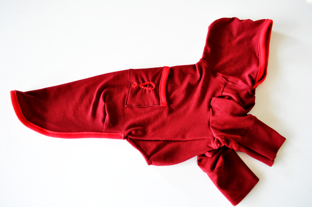 イタグレ用「半袖ストレッチTシャツ+フード付き」を作ってみた!