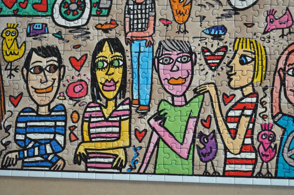 5000ピースのジグソーパズルを自宅の壁に飾ろう|開封から46日目