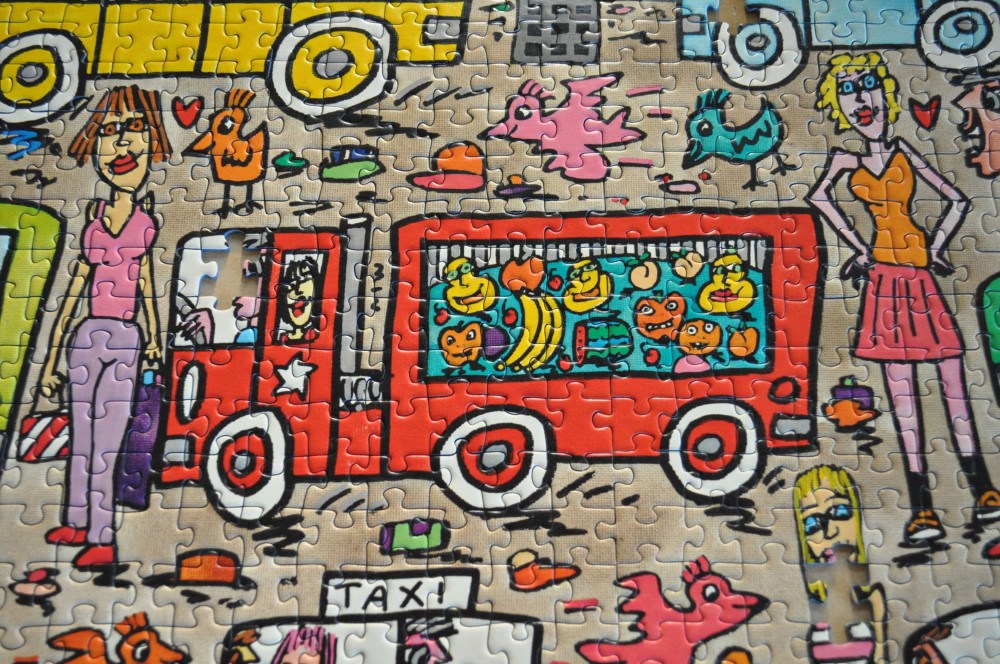 5000ピースのジグソーパズルを自宅の壁に飾ろう|開封から46日目