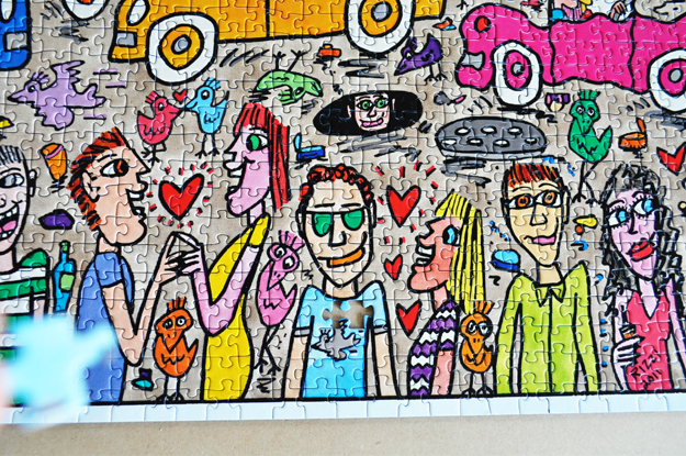 5000ピースのジグソーパズルを自宅の壁に飾ろう|完成