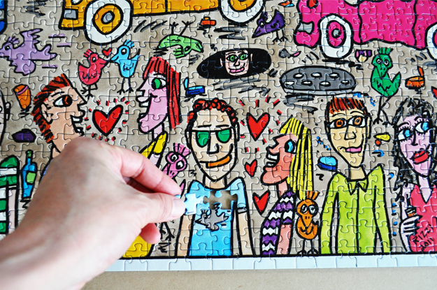 5000ピースのジグソーパズルを自宅の壁に飾ろう|完成