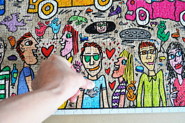 5000ピースのジグソーパズルを自宅の壁に飾ろう|完成