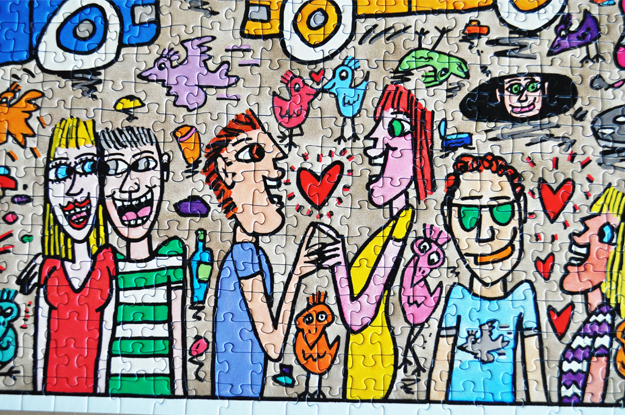 5000ピースのジグソーパズルを自宅の壁に飾ろう|完成