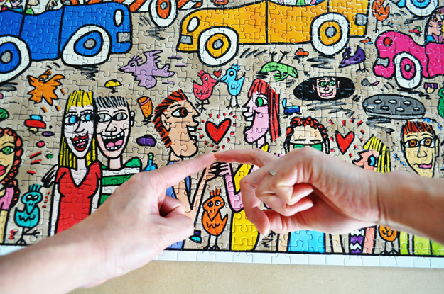 5000ピースのジグソーパズルを自宅の壁に飾ろう|完成