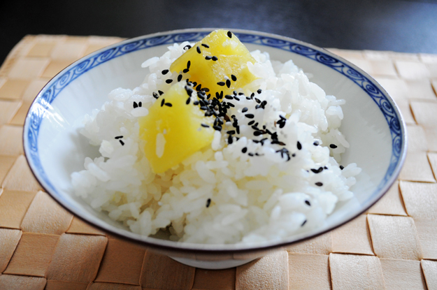 土鍋で「鳴門金時」のホクホク炊き込みご飯を作ってみた！