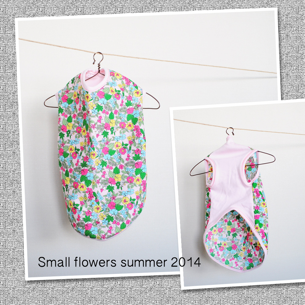 女の子に着て欲しい「小さなお花」の犬服を作ったよ！