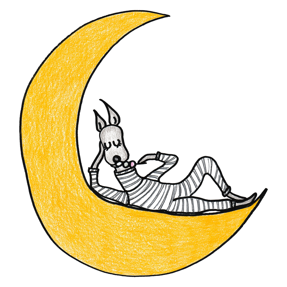 「イタグレと月」をテーマにオリジナルデザインの「Tシャツ」と「トートバッグ」を作ってみた!