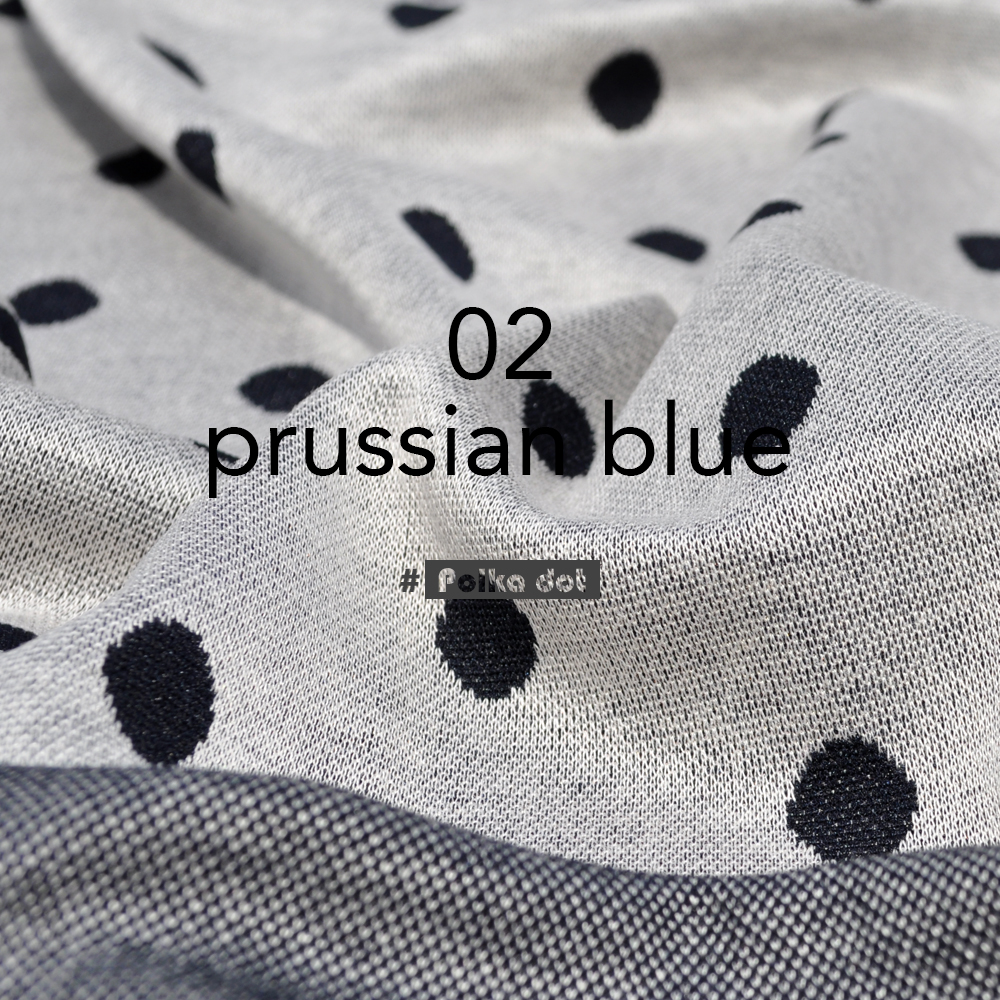 犬服｜水玉模様のジャガードニット｜選べる４タイプ×３カラー（オペラ/プルシアンブルー/サフランイエロー）