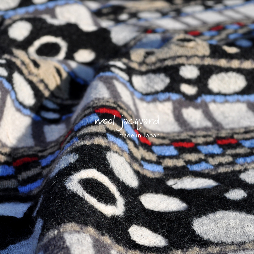 犬服|日本製ウールジャガード|選べる3タイプ×3カラー(Blue/Red/Black)