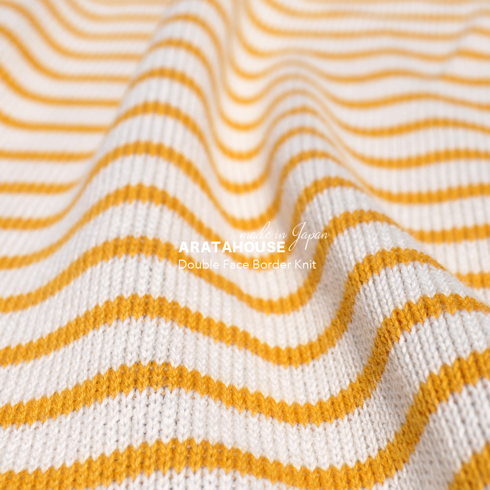 犬服|日本製ダブルフェイスボーダーニット(二重織りニット)|選べる4タイプ×3カラー(スカイブルー/イエロー/ライトグレイ)