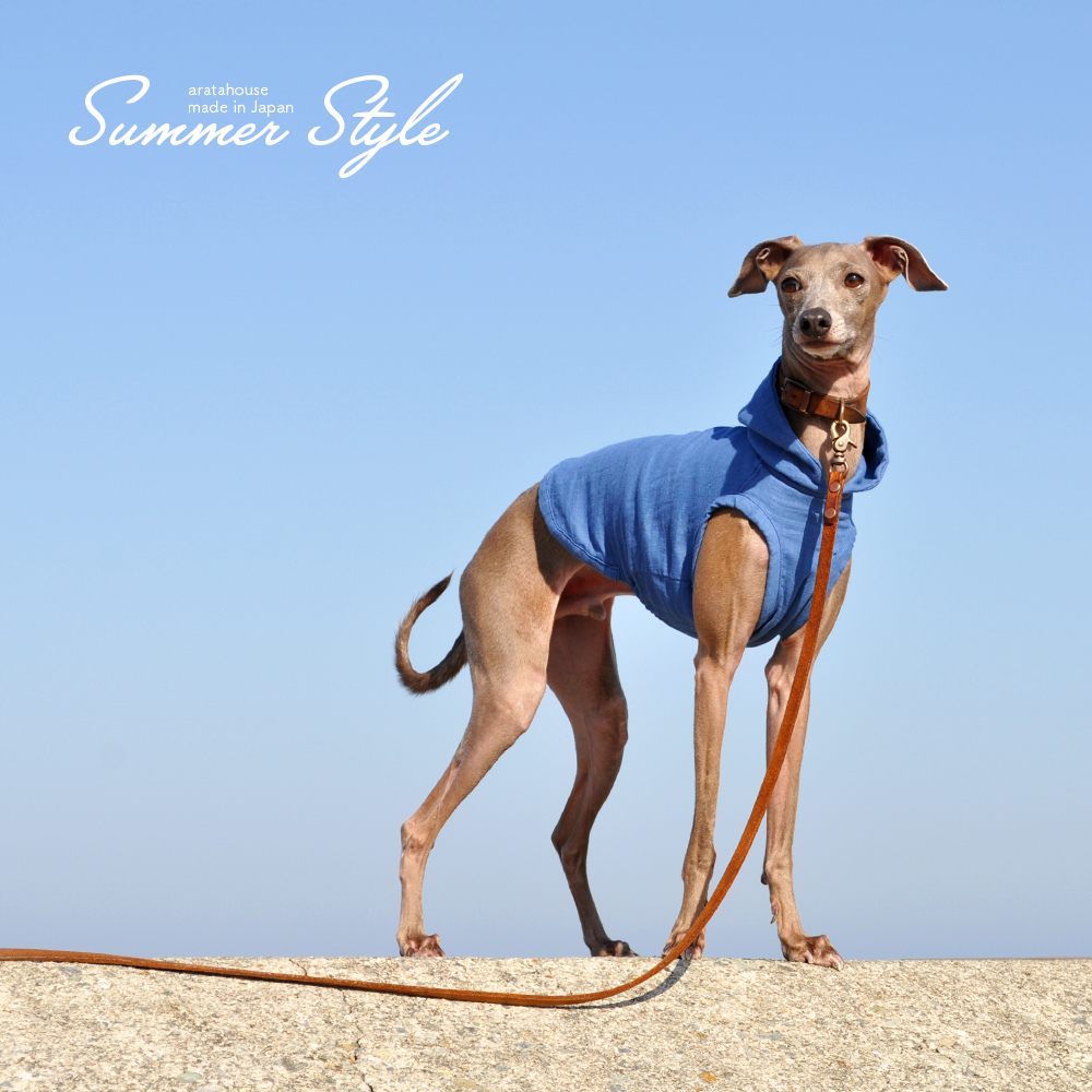 犬服|Summer Style|日本製コットンダブルガーゼ|選べる3タイプ×3カラー(Pink/Blue/Green)