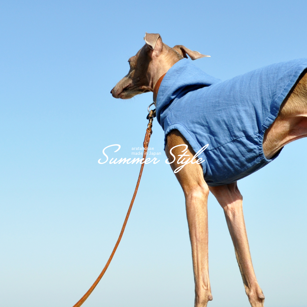 犬服|Summer Style|日本製コットンダブルガーゼ|選べる3タイプ×3カラー(Pink/Blue/Green)