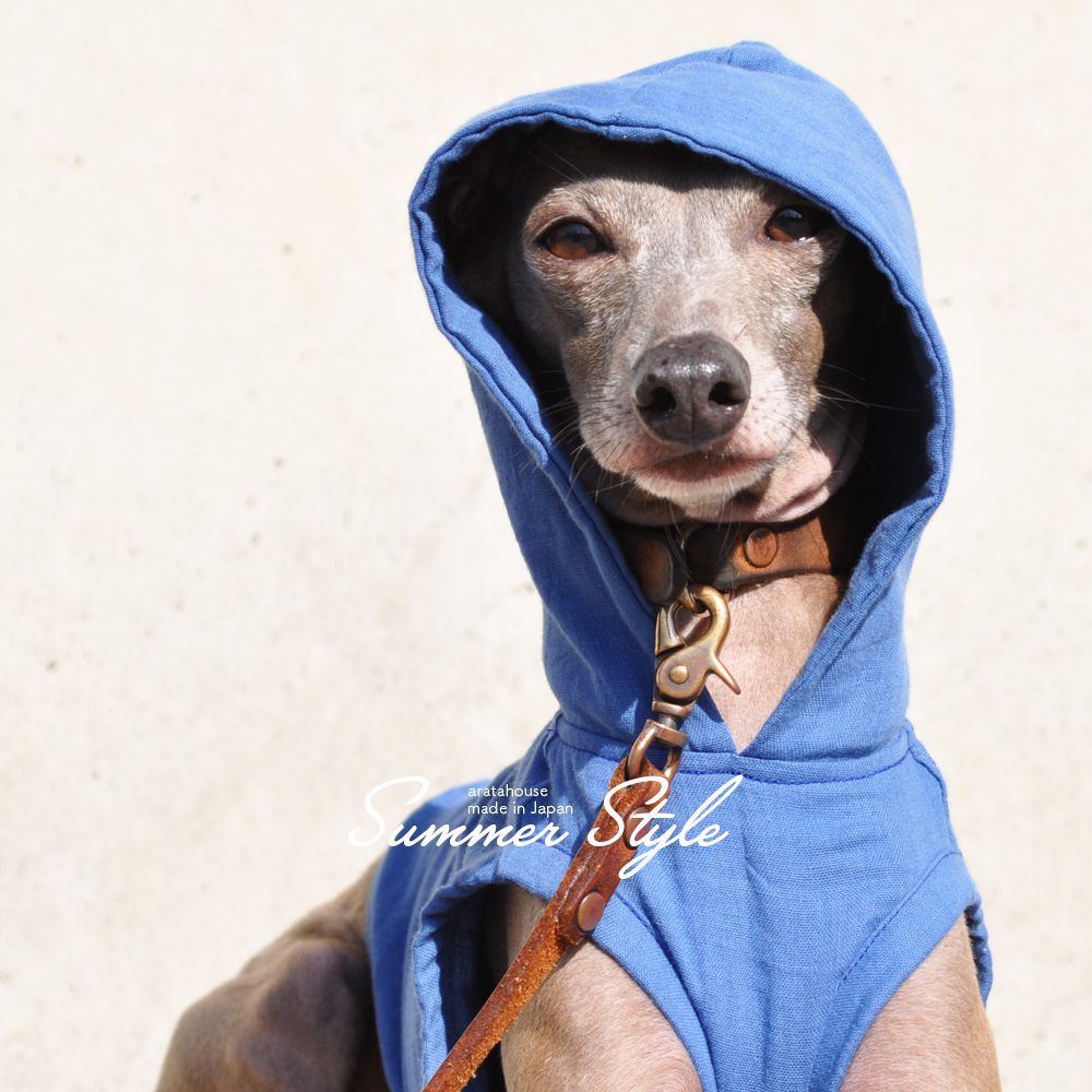 犬服|Summer Style|日本製コットンダブルガーゼ|選べる3タイプ×3カラー(Pink/Blue/Green)