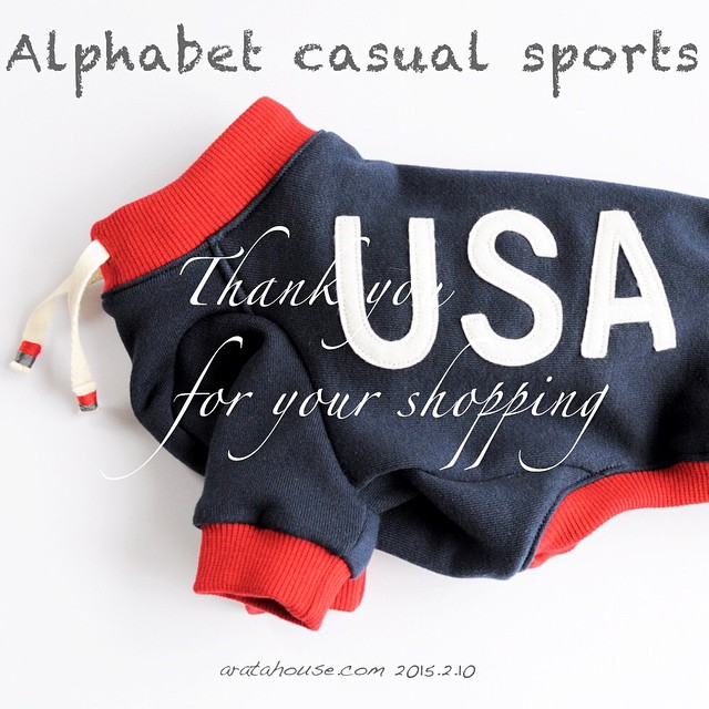 USA Thank you まだまだ寒いので袖ありも良いですねemoji︎ 「犬服|アルファベットカジュアルスポーツ」ロンパースも選べるようになりました。 #aratahouse #イタグレ #italiangreyhound #fashionshow #犬服 #イタグレ服 #アルファベットカジュアルスポーツ #201502 http://shopping.aratahouse.com/ 愛犬を想ってアルファベットを考える!なるほどなぁ〜そう言う意味があるんだ!!素敵です。