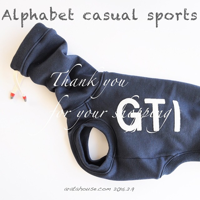 GTI Thank you 「イタグレ・ウィペット犬服|アルファベットカジュアルスポーツ」アルファベット、リブカラー、着丈タイプ、袖タイプ、ネックタイプが選べます。ロンパースもok! #aratahouse #イタグレ #italiangreyhound #fashionshow #犬服 #イタグレ服 #アルファベットカジュアルスポーツ #201502 http://shopping.aratahouse.com/ 愛犬を想ってアルファベットを考える!なるほどなぁ〜そう言う意味があるんだ!!素敵です。