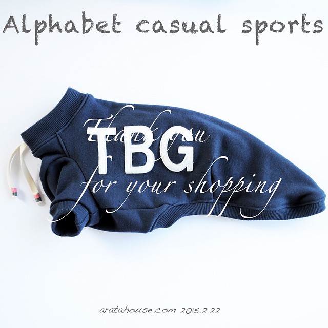 TBG Thank youemoji︎ 「犬服|アルファベットカジュアルスポーツ」いろいろカスタマイズしてお好みのデザインに変更できます。 #aratahouse #イタグレ #italiangreyhound #fashionshow #犬服 #イタグレ服 #アルファベットカジュアルスポーツ #201502 http://shopping.aratahouse.com/ 愛犬を想ってアルファベットを考える!なるほどなぁ〜そう言う意味があるんだ!!素敵です。