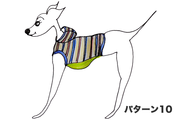 「犬服」杢天竺ボーダーニットが選べる３タイプ×３カラーにリニューアルしました