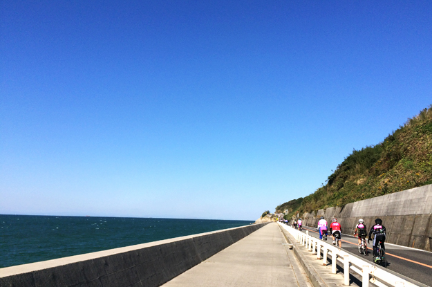 淡路島の日曜日「2000人が参加したアワイチ」を見ながら、「海沿い」を気持ちよくランニングして、愛犬の散歩に行く。
