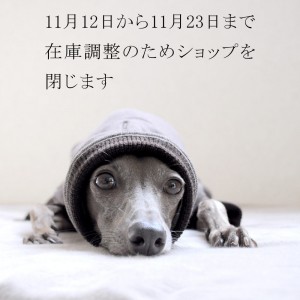 11月12日から11月23日まで在庫調整のためショップを閉じます|クリスマスと年末年始の商品発送に関して