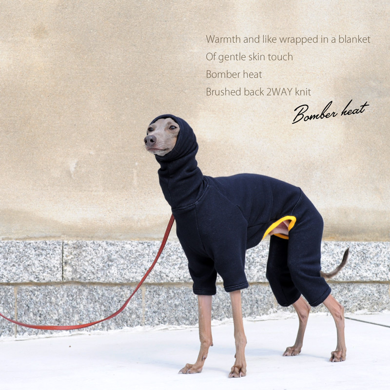 犬服｜毛布に包まれたような暖かさと、優しい肌さわり｜裏起毛ボンバーヒートニット（保温）｜選べる３タイプ×５カラー（パールホワイト/スレートグレイ/プルシアンブルー/マホガニーブラウン/ワインレッド）