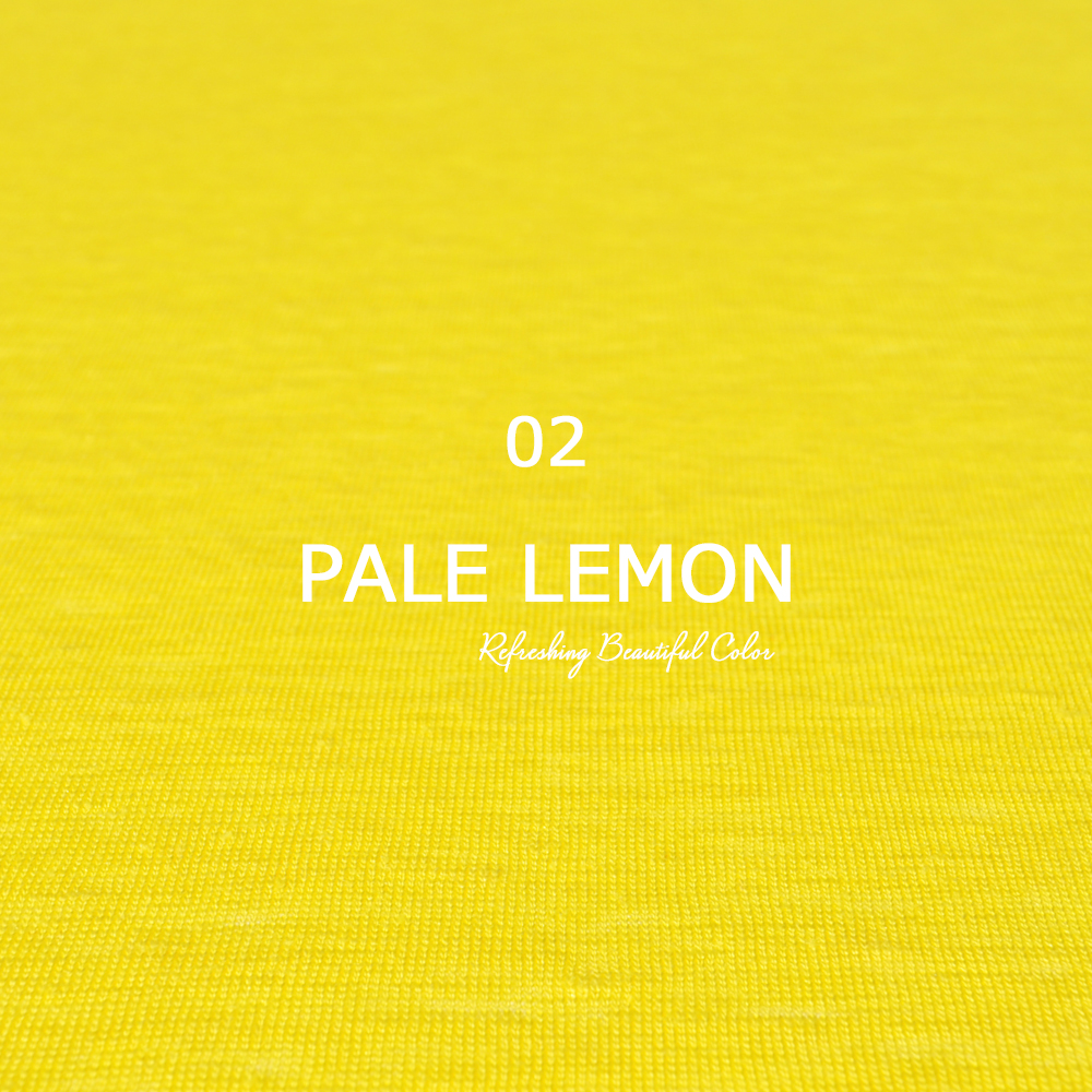 「イタグレ服&ミニピン服」よっちゃんお気に入りの生地「爽やかなキレイ色リネン天竺ニット」