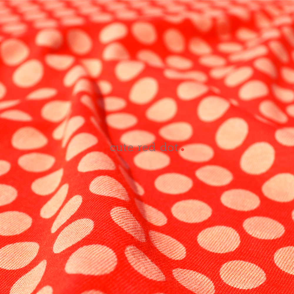 「新作犬服」キュートな赤色ドットを着て春の神戸ハーバーランドへ行こう！「イタグレ服＆ミニピン服」