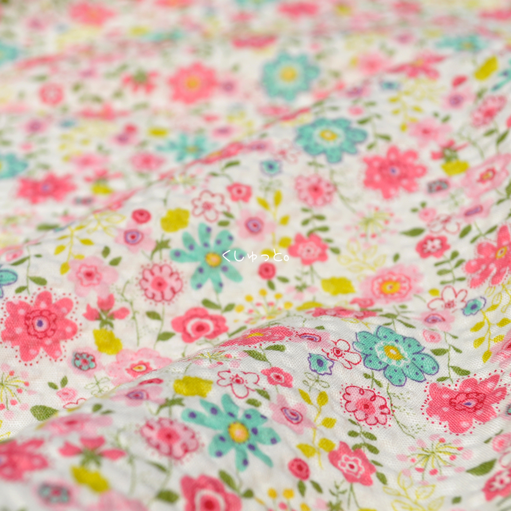 犬服｜くしゅっと。かわいいお花｜リップルプリント｜選べる３タイプ