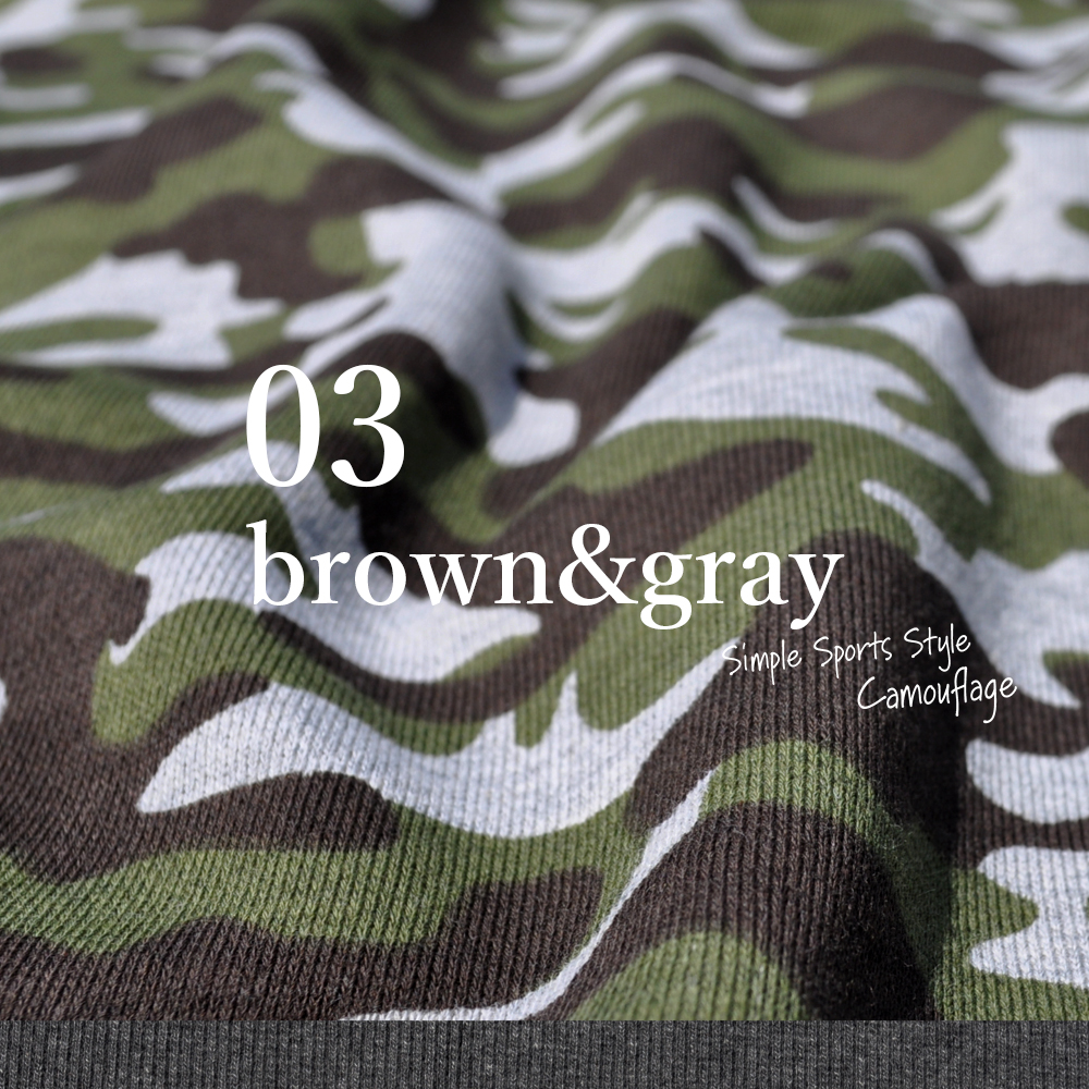 泥んこになるまで、いっぱい走ろう♪芝だらけになるまで、いっぱいゴロゴロしよう♪|Simple Sports Style Camouflage(迷彩)