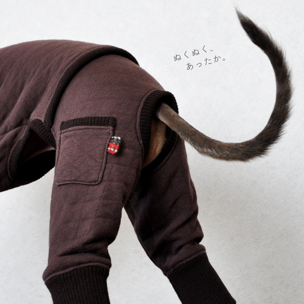 「犬服 イタグレ服 ミニピン服」2016年 秋冬新作 ”ぬくぬく、あったか。” 中綿キルト「一緒に暮らす人も心地いい。」