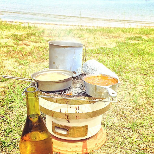 淡路島の海を見ながら走る。