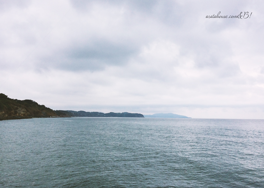 am8:00海辺を歩くと、