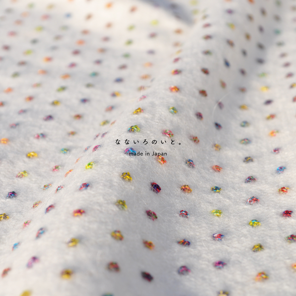 「2017.冬の新作 New color debut!」日本の暖かな色彩に包まれる「なないろのいと。｜日本製アンゴラドットジャガードニット」