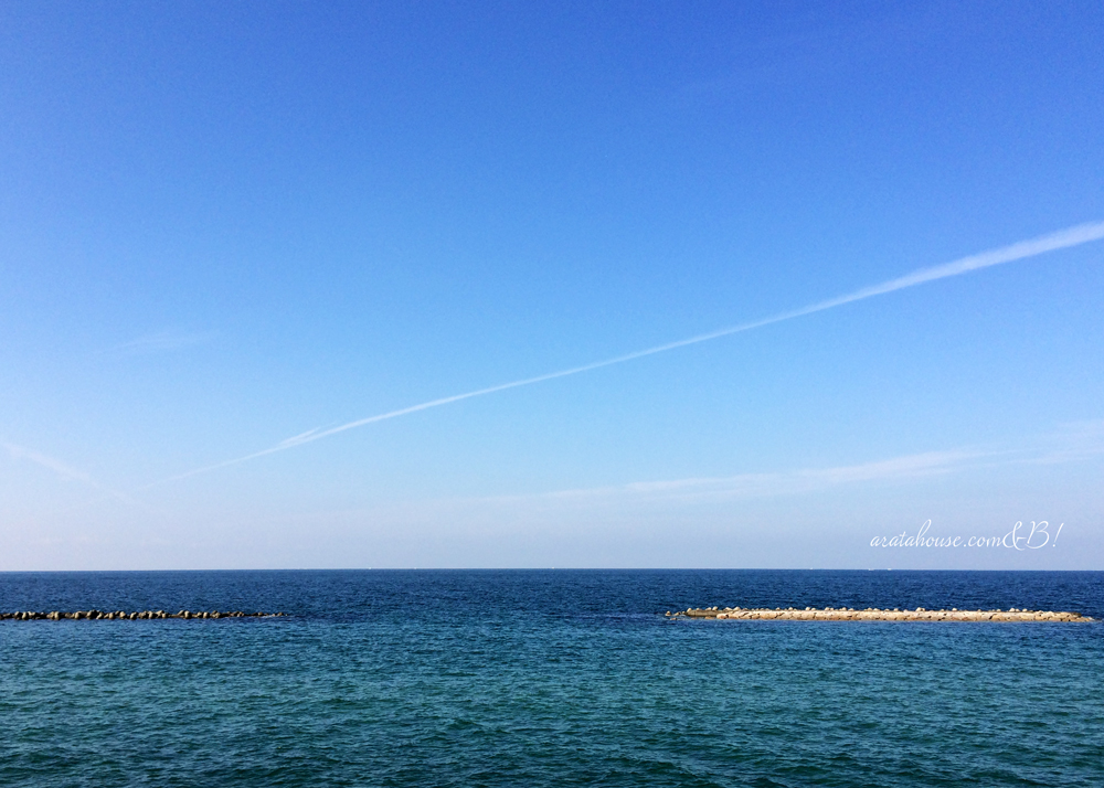 淡路島、秋の海。