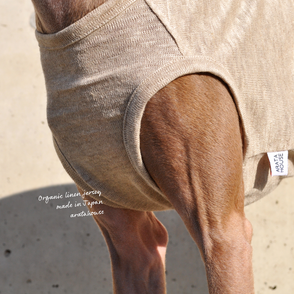 犬服|上質な日本製オーガニックリネンジャージ|選べる3タイプ