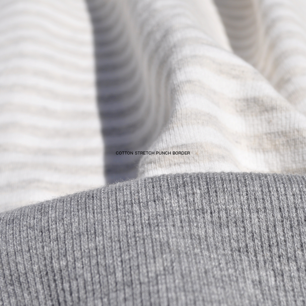 犬服|コットンストレッチポンチボーダー|選べる4タイプ(グレー)