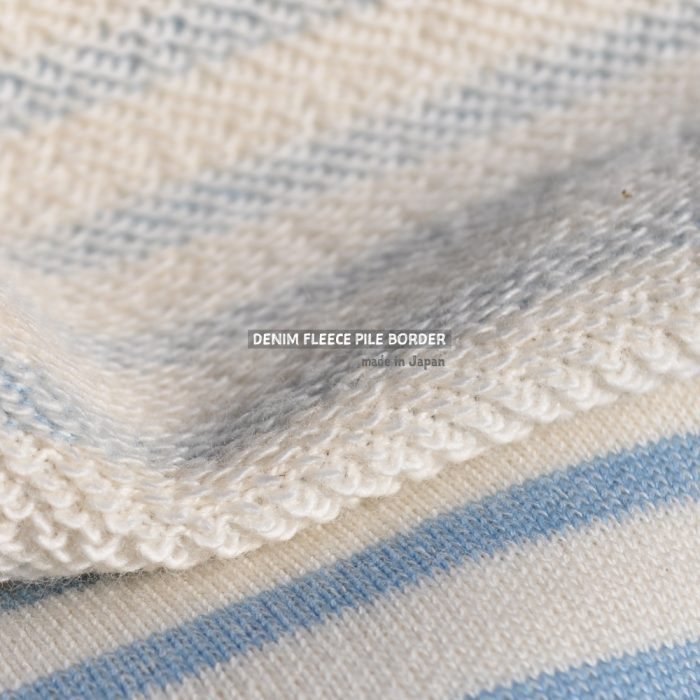 犬服|デニム裏毛パイルボーダー|選べる4タイプ×3カラー(アクア/グリーン/ネイビー)