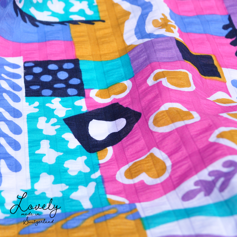 犬服｜Lovely｜スイス製サッカープリント（しじら織り）｜選べる３タイプ×３カラー（ベージュ/ネイビー/グレイ）