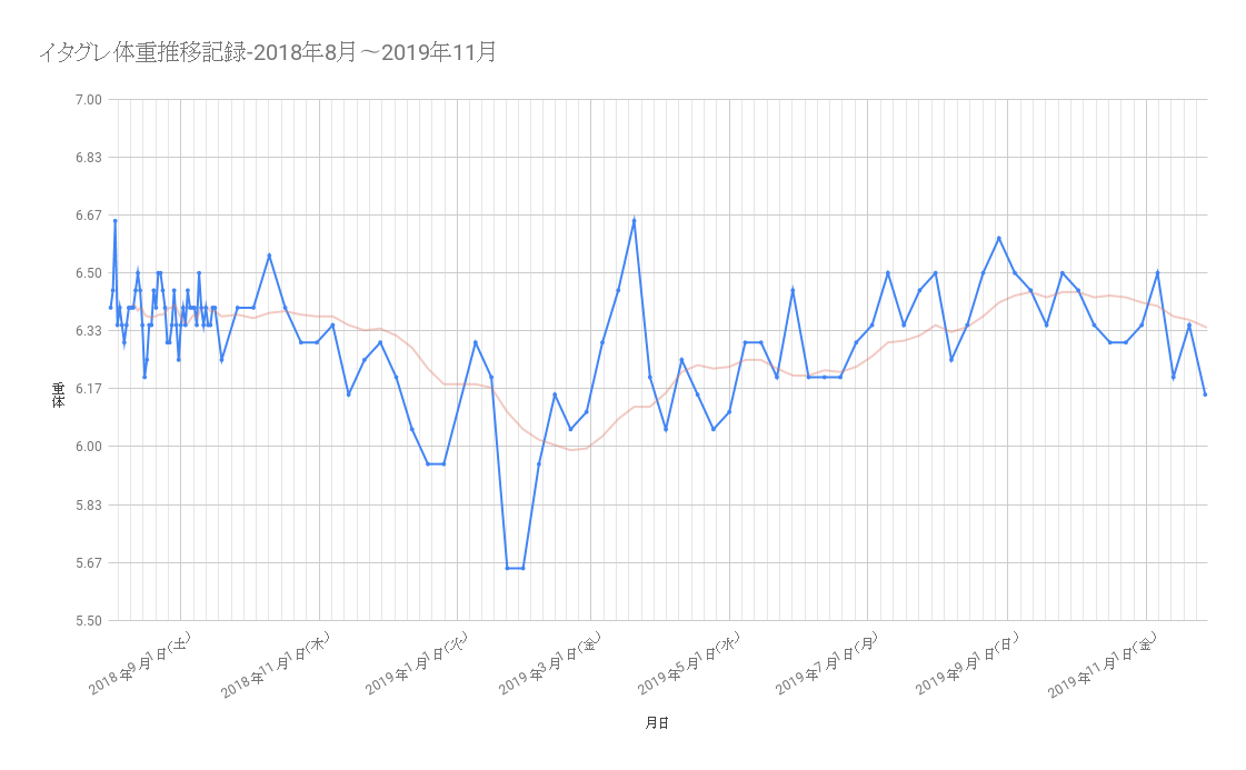 イタグレ体重記録：毎週水曜日に体重を測り続けるたった1つの大切な理由
